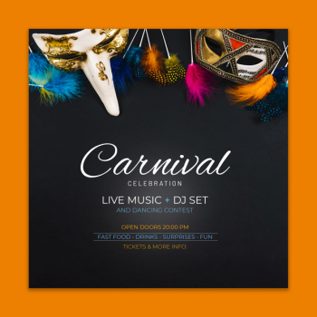 Carnival cover template Free Psd Carnival cover template Free Psd