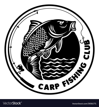 carp fishing club logo design