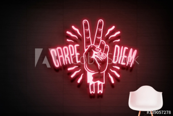 Carpe diem neon sign Carpe diem neon sign