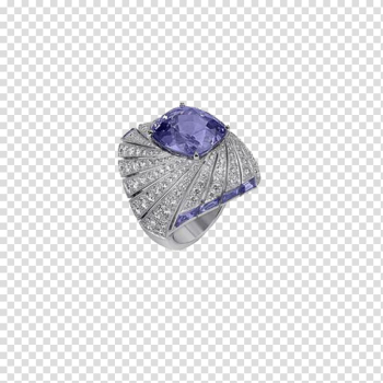 Cartier Jewellery Ring Tanzanite Gemstone, Gemstone Rings transparent background PNG clipart