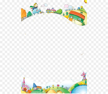 Cartoon Adobe Illustrator Illustration - Cartoon fairy tale fantasy frame 