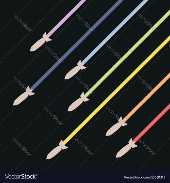 Cartoon air bomb vector image Cartoon air bomb vector image
