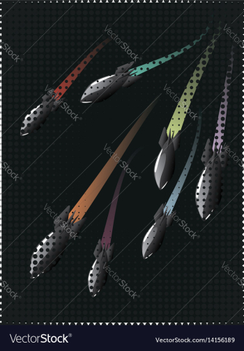 Cartoon air bomb vector image Cartoon air bomb vector image