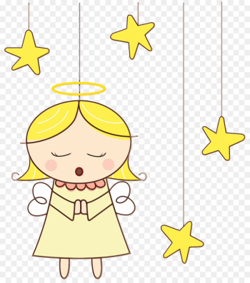 Cartoon, Angel, Drawing, Yellow PNG Cartoon, Angel, Drawing, Yellow PNG