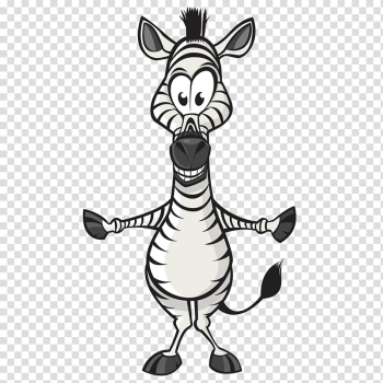 Cartoon Animal , Cute zebra transparent background PNG clipart