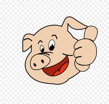 Cartoon Avatar Domestic pig - The pig 's pig' s head Cartoon Avatar Domestic pig - The pig 's pig' s head