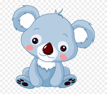Cartoon Baby Koala Bear On A Transparent Background - Baby Koala Baby Blanket Cartoon Baby Koala Bear On A Transparent Background - Baby Koala Baby Blanket