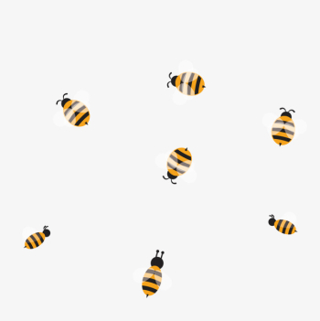 Cartoon Bee Vector, Cartoon Vector, Bee Vector, Bee Clipart PNG ...