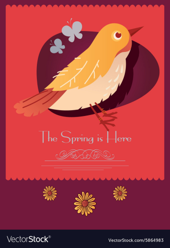 Cartoon bird design vector image Cartoon bird design vector image