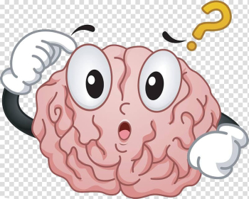 Cartoon brain line short circuit transparent background PNG clipart