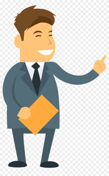 Cartoon Businessperson Index Finger Illustration - Illustration Cartoon Businessperson Index Finger Illustration - Illustration