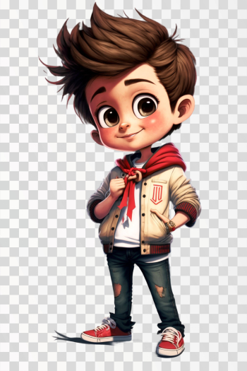 Cartoon character, Boy PNG transparent