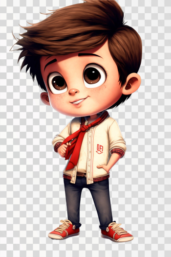 Cartoon character, Boy PNG transparent