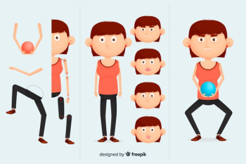Cartoon character for motion design Cartoon character for motion design