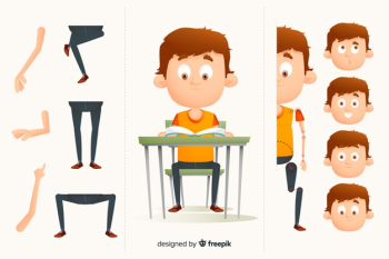 Cartoon character for motion design Cartoon character for motion design