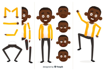 Cartoon character for motion design Cartoon character for motion design