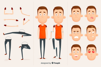 Cartoon character for motion design Cartoon character for motion design