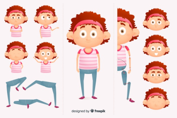 Cartoon character for motion design Cartoon character for motion design