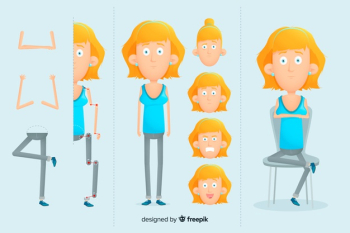 Cartoon character for motion design Cartoon character for motion design