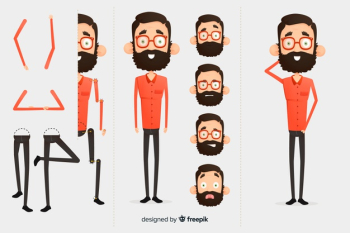 Cartoon character for motion design Cartoon character for motion design