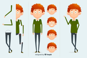Cartoon character for motion design Cartoon character for motion design