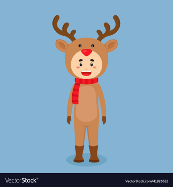 cartoon character wearing deer costume cartoon character wearing deer costume