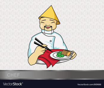Cartoon chef vector image Cartoon chef vector image