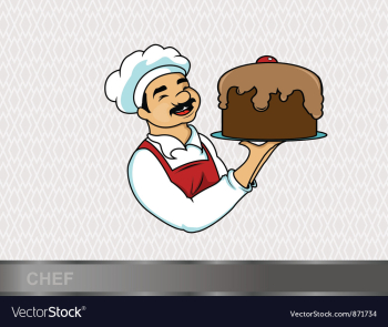 Cartoon chef vector image Cartoon chef vector image