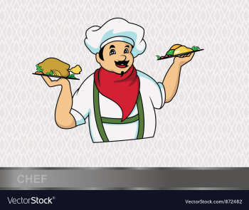 Cartoon chef vector image Cartoon chef vector image