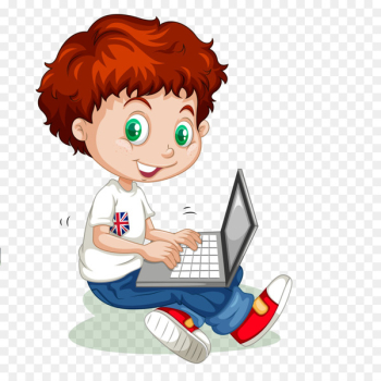 Cartoon Child - Vector cartoon boy learning Cartoon Child - Vector cartoon boy learning