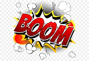 Cartoon Comics Comic book Illustration - BOOM Comic Explosion Vector Cloud 