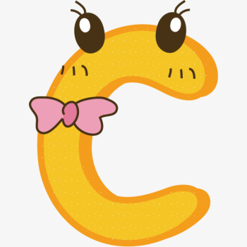 Cartoon Cute Color Letters C, Cartoon Clipart, Cute Clipart, Color ...