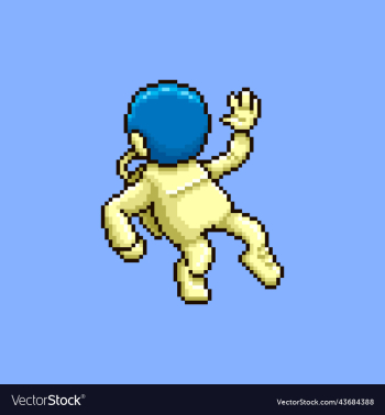 cartoon dancing or hovering astronaut cartoon dancing or hovering astronaut