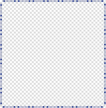 Cartoon, Dark blue wave point line border transparent background PNG clipart