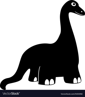Cartoon dinosaur vector image Cartoon dinosaur vector image