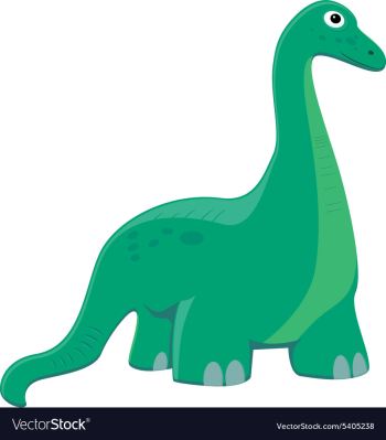 Cartoon dinosaur vector image Cartoon dinosaur vector image