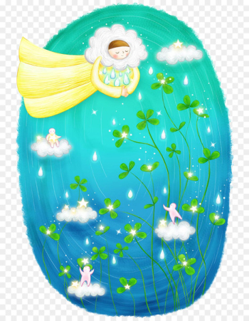 Cartoon Drawing - Fantasy Clover Cartoon Drawing - Fantasy Clover
