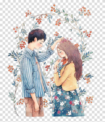 Cartoon Drawing Love, Anime transparent background PNG clipart Cartoon Drawing Love, Anime transparent background PNG clipart