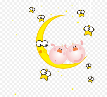 Cartoon Drawing Moon - Cartoon cute moon star Cartoon Drawing Moon - Cartoon cute moon star