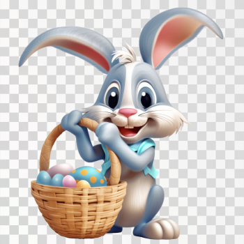 Cartoon Easter Bunny PNG picture