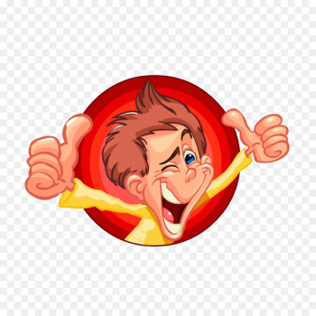 Cartoon Euclidean vector Thumb - Funny smile Cartoon Euclidean vector Thumb - Funny smile