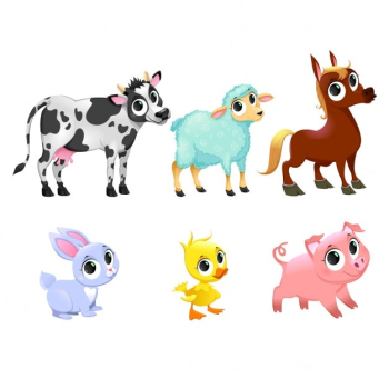 Cartoon farm animals Cartoon farm animals