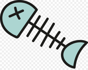Cartoon Fish bone - Vector fish bones 