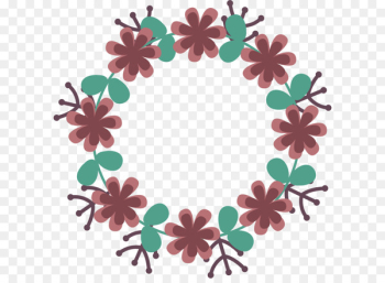 Cartoon flower decorative frame Cartoon flower decorative frame