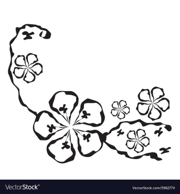 Cartoon flower vector image Cartoon flower vector image