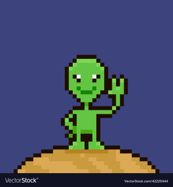 cartoon friendly smiling green alien cartoon friendly smiling green alien