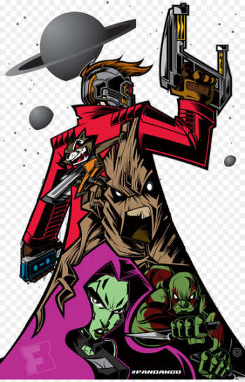 Cartoon Groot Comics Illustration - Skeleton gun Cartoon Groot Comics Illustration - Skeleton gun