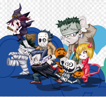 Cartoon Halloween Character Illustration - Cartoon dress up Cartoon Halloween Character Illustration - Cartoon dress up
