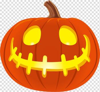 Cartoon halloween pumpkin transparent background PNG clipart