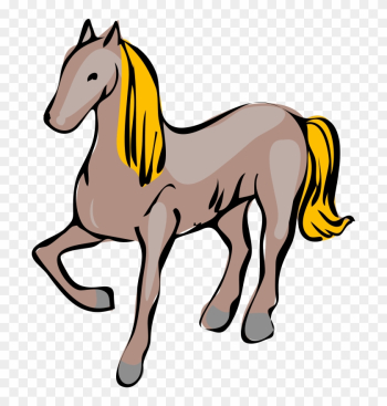 Cartoon Horse Svg Clip Arts 522 X 594 Px - Cavallo Clipart